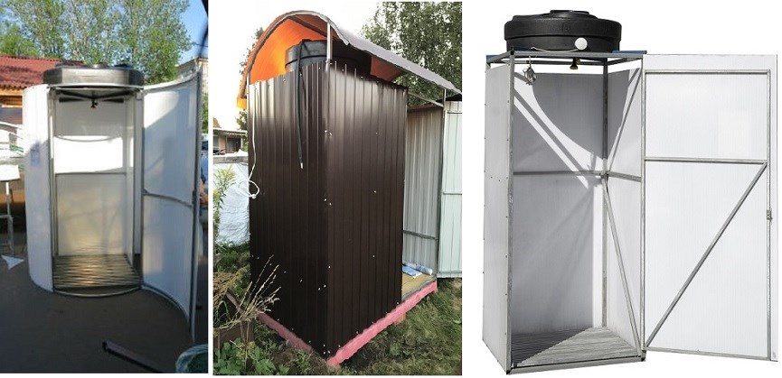 Душевые кабины для дачи