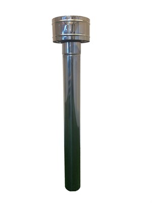 Труба 1 метр с дефлектором из Нержавейки 3295