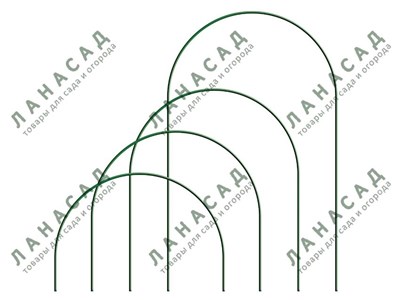 Дуга парниковая металлическая зеленая 2 метра 2430 - фото 8853