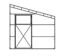 Теплица Пристенная-Прямая 3 х 4 метра 3126