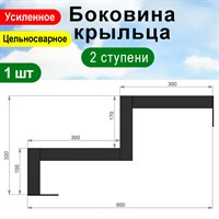 Крыльцо к дому 2 ступени - Боковина 1 шт. 3159