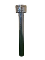 Труба 1 метр с дефлектором из Нержавейки 3295