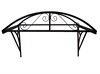 Козырек над крыльцом усиленный. Арочный 1,5 метра. Ажурный G-1 2629 - фото 10887