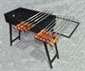 Мангал складной МС 700, металл 3 мм., с выдвижной полкой. 2793