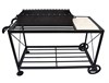 Стол для мангала передвижной на колесах. Мангальная зона - 1250 х 600 х 800 мм. 2860