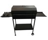 Мангал - барбекю передвижной с крышкой, термометром, решеткой и двумя боковыми полками "Премиум-Элит-02" 2868