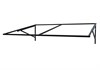 Козырек над крыльцом, козырек над дверью Прямой 1150 х 800 мм. Каркас. 2891