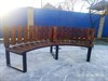 Садовая Скамейка Радиусная Полукруглая-Спинка прямая наружная большая 2196