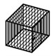 Клетка для собаки, стационарная, передвижная, усиленная 1040х830х800 мм. 3132