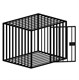 Клетка для собаки, стационарная, передвижная, усиленная 1040х830х800 мм. 3132