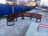 Садовая Скамейка Радиусная Полукруглая-Без спинки большая 2198