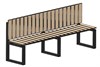 Садовая Скамейка прямая со спинкой 2 метра 2369