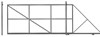 Откатные ворота Каркас Стандарт 1,9 х 4 метра 2392